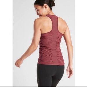 ATHLETA sheer back terracotta color tank ❤️ racerback tank - gorgeous size large